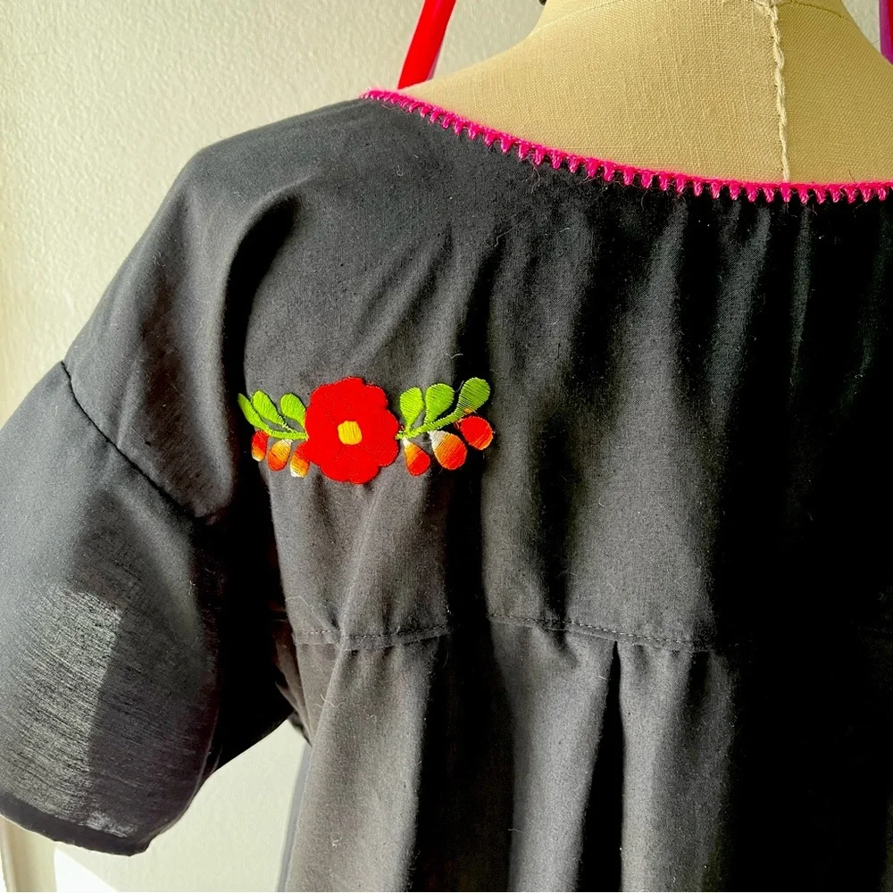 Authentic Casa Flores Dress• Hispanic Heritage•Sz l - Picture 4 of 13